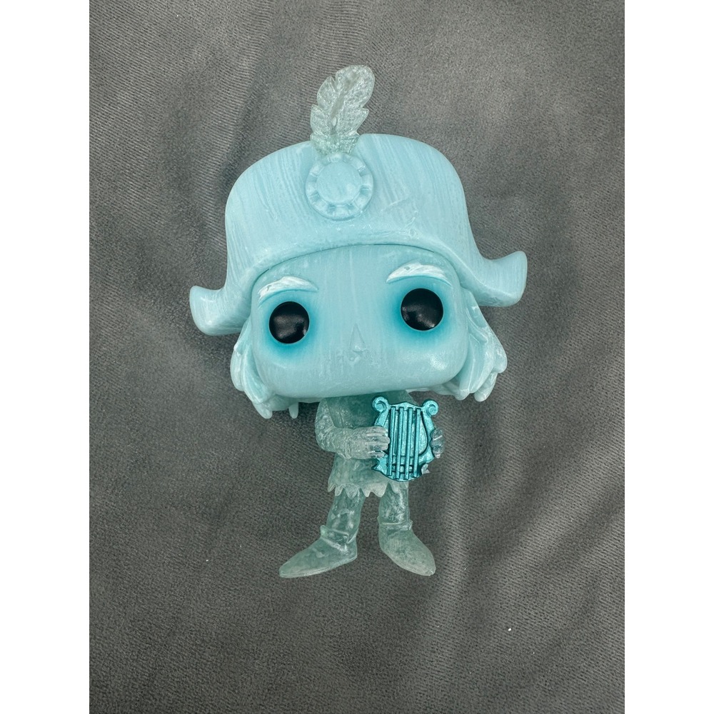 Funko Pop Disney Haunted Mansion Phineas Hitchhiking Ghost Blue Translucent Harp